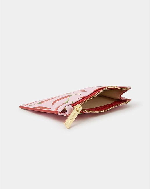 Accessorize White Chilli Print Card Holder