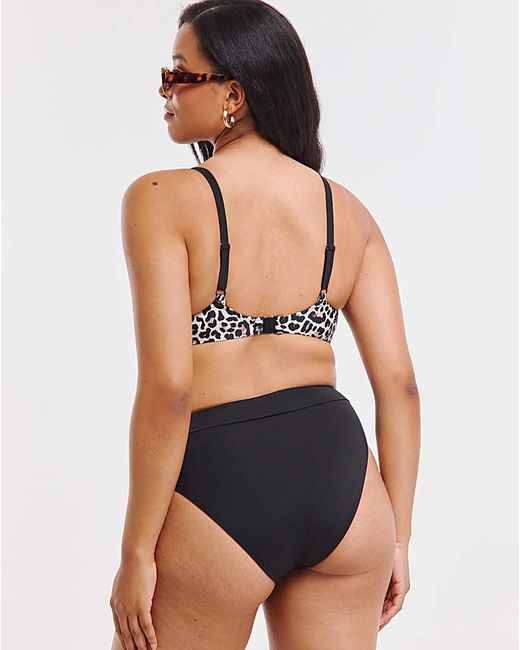 Figleaves Black Figleaves Tailor Underwired Bikini Top
