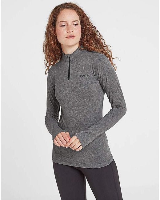 TOG24 Gray Tog24 Snowdon Thermal Zip Neck