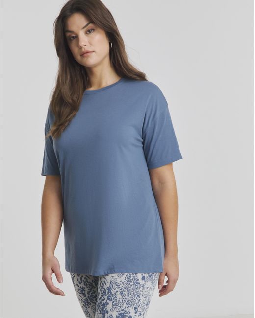 Simply Be Blue Value Cuffed Pj Set