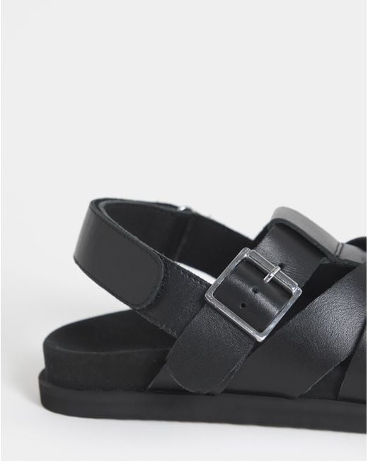 JD Williams Black Fisherman Stlye Mule Wide