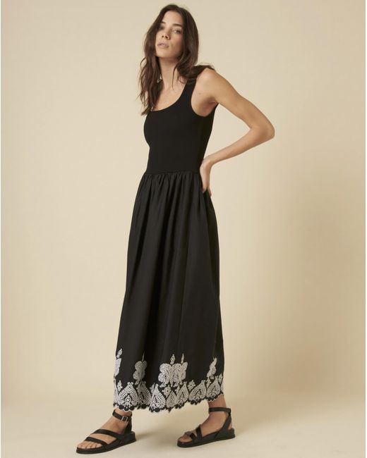 Nobody's Child Black Midi Dress