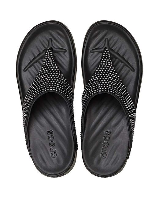 CROCSTM Black Getaway Triangle Flip Flop
