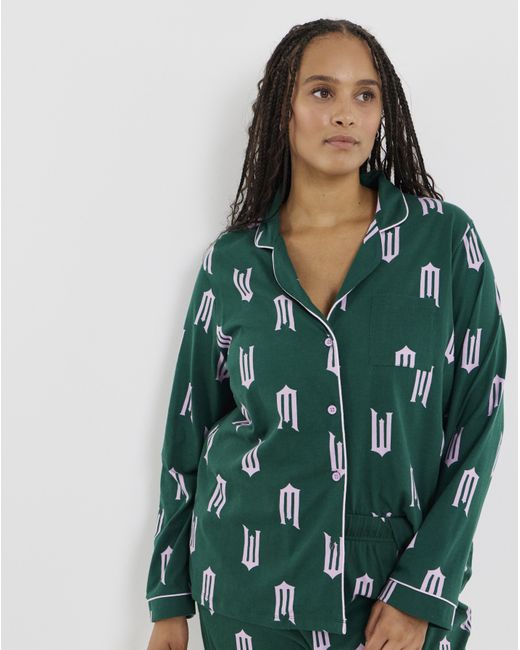 Disney Green Wicked Button Through Pyjama Set