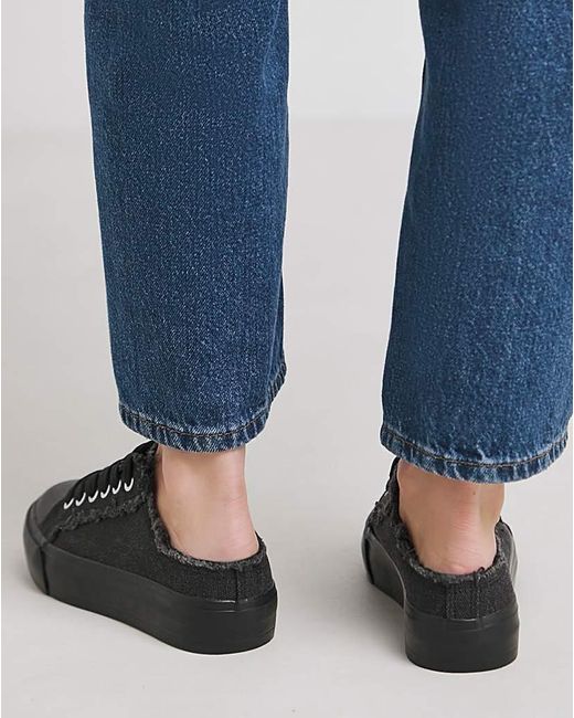 Simply Be Blue Raw Edge Trainer