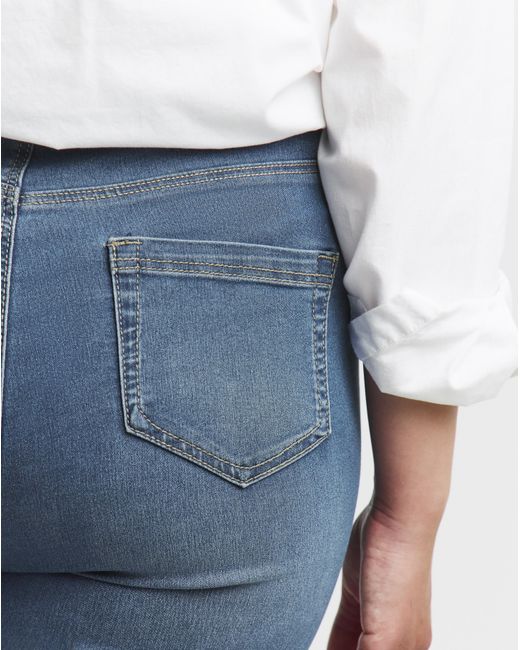 Simply Be Blue Slim Pull On Jeggings