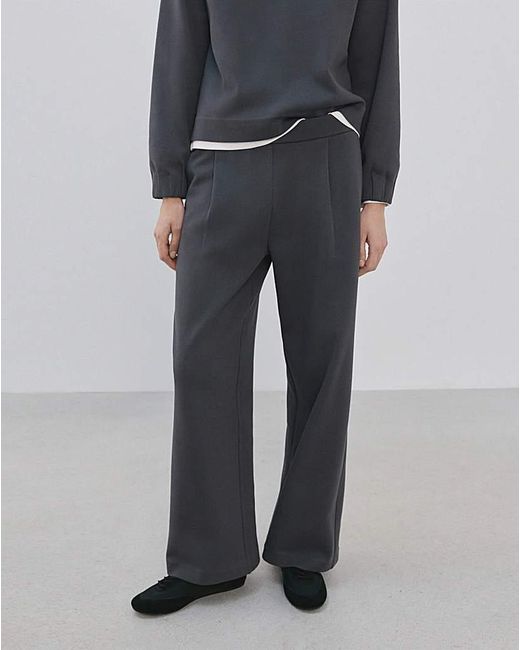 Mango Gray Elasticated Waist Trouser