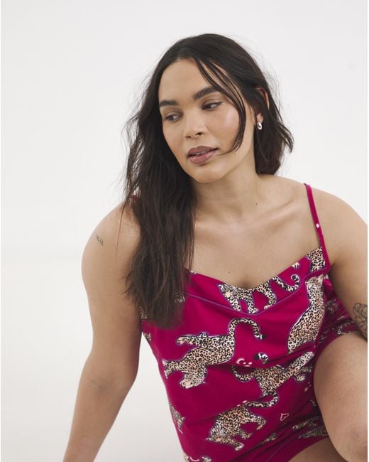 Pretty Secrets Purple Animal Cami Set