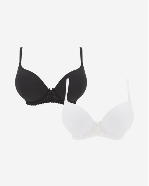 Pretty Secrets Black 2 Pack Padded Boost Bras