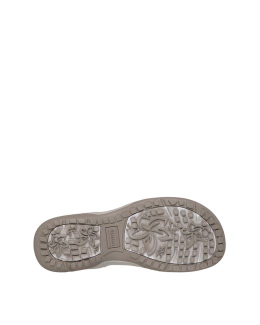 Skechers White Reggae Standard Sandals