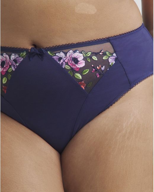 Elomi Blue Himari High Leg Knicker