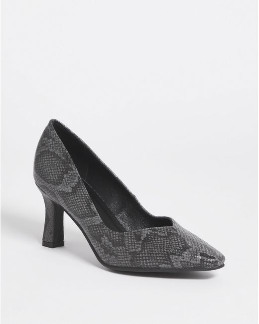 JD Williams White Heeled Court Shoe E Fit