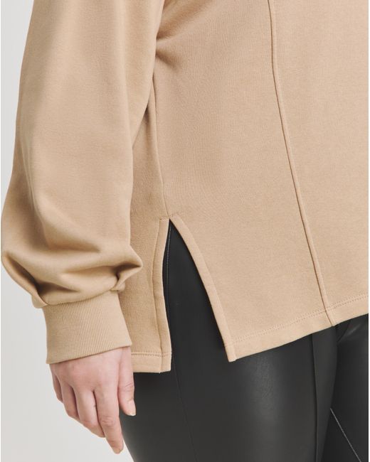 Simply Be Natural Piping Detail Side Split Sweat