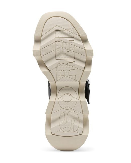 Sorel White Kinetic Impact Wedge Sandals