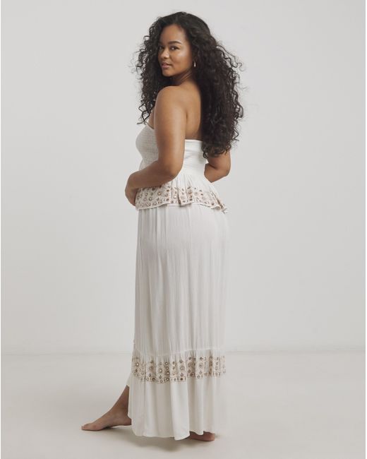 Simply Be Natural Dip Hem Beach Co Ord