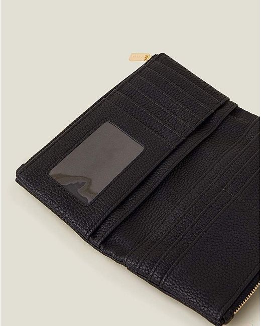 Accessorize Black Push Lock Wallet
