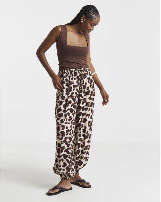 Simply Be White Balloon Trouser