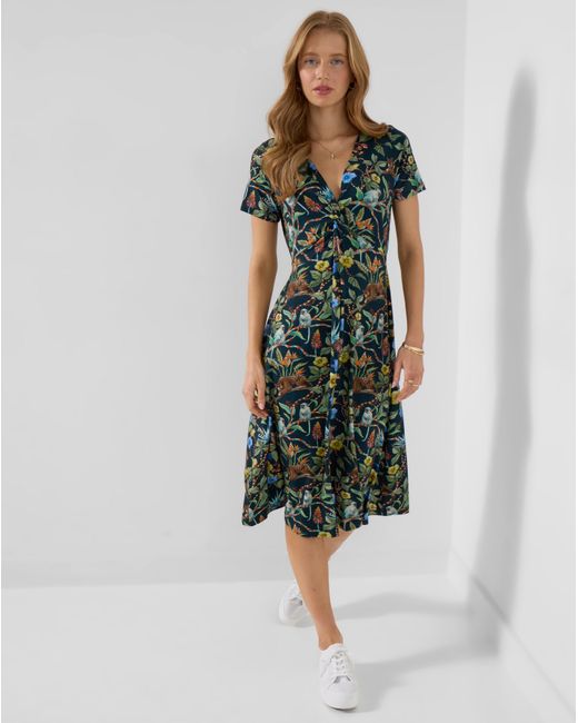 Joe Browns Green Azalea Twist Jersey Dress