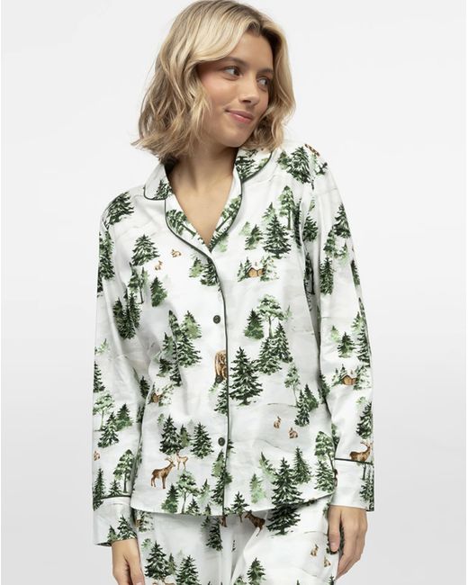 Cyberjammies Natural Fern Pyjama Top
