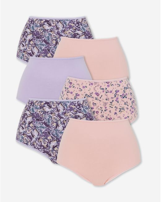 Pretty Secrets Multicolor 6 Pack Full Brief Knickers