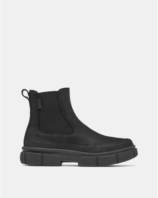 Sorel Women's Explorer Strttm Black Black Leather Chelsea Boots