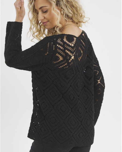 Joe Browns Black Crochet Cardigan