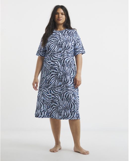 Simply Be Blue Value Midi Nightie