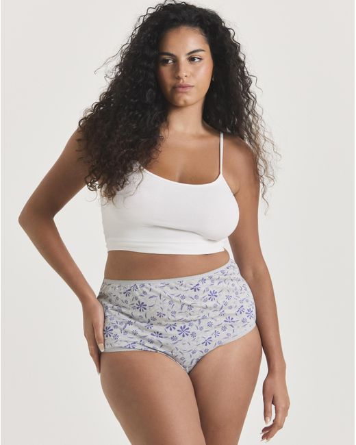 Pretty Secrets Gray 7 Pack Full Fit Knickers