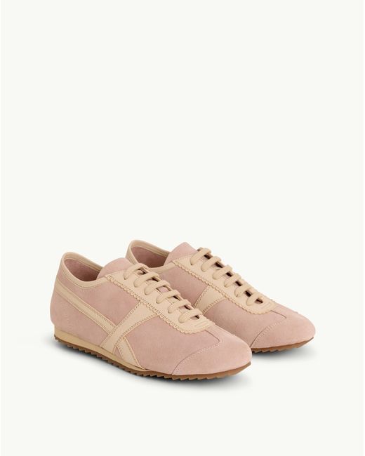 Nobody's Child Pink Nc Suede Trainers