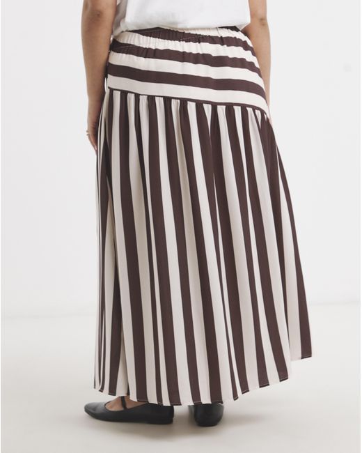 Simply Be White Asymmetric Skirt