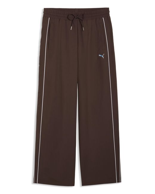 PUMA Brown Relaxed Woven Track Pant