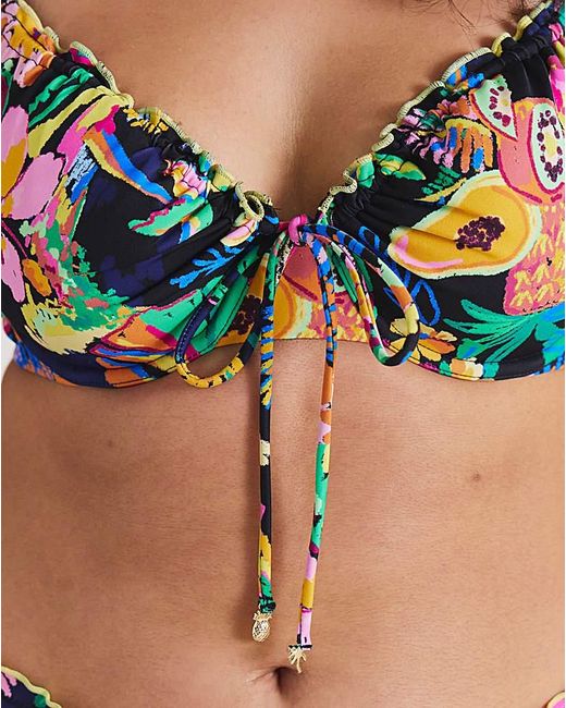 Simply Be Multicolor Underwired Bikini Top