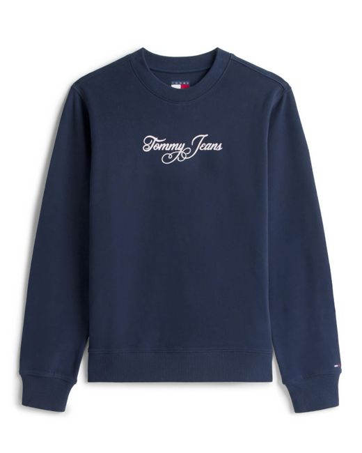 Tommy Hilfiger Blue Logo Crew Sweatshirt