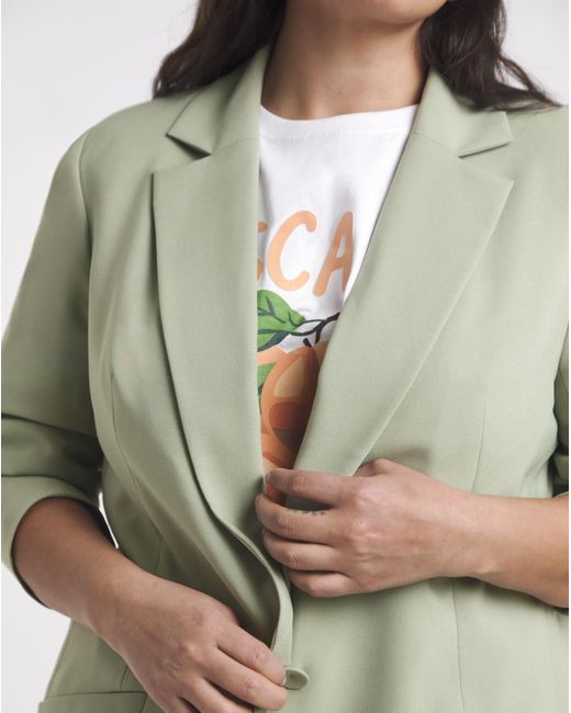 Simply Be Green Single Breasted Blazer