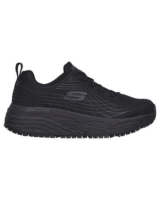 Skechers Black Max Cushion Elite Safety Shoes