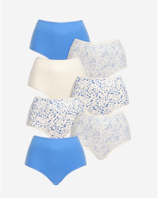 Pretty Secrets Blue 7 Pack Full Fit Brief