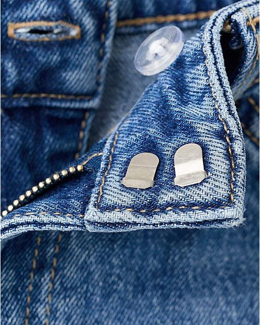 Mango Blue High Waisted Jean