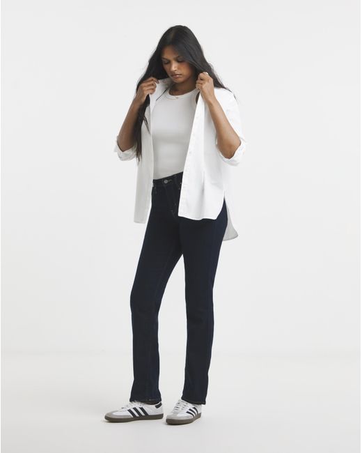 Levi's White 314 Shaping Straight Jean