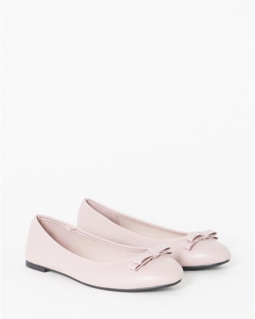 Simply Be Natural Classic Ballerina Bow Shoe Extra Wide