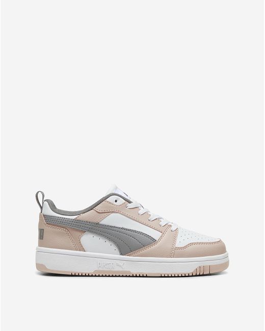 PUMA White Rebound V6 Low Trainers