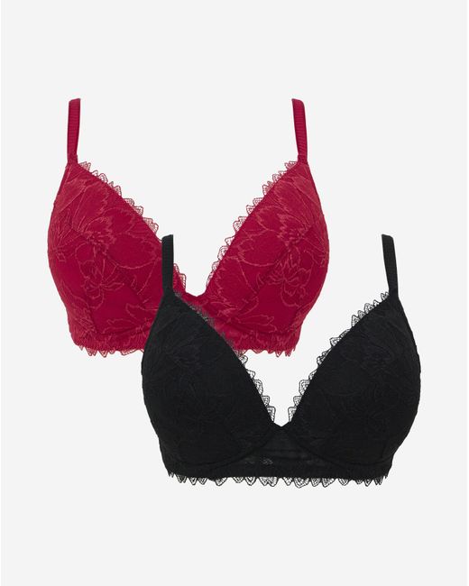 Pretty Secrets Red 2 Pack Willow Bralette
