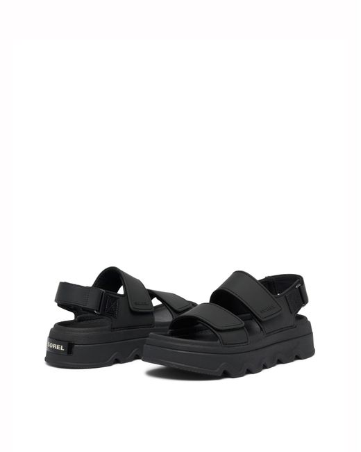Sorel Black Kinetic Sunchase Sandals