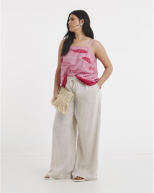 Simply Be Pink Placement Print Cami