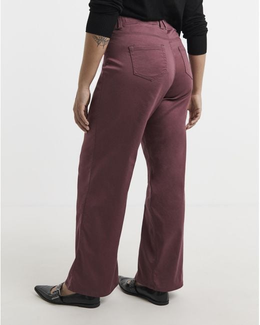 Simply Be Red Wide Leg Jegging