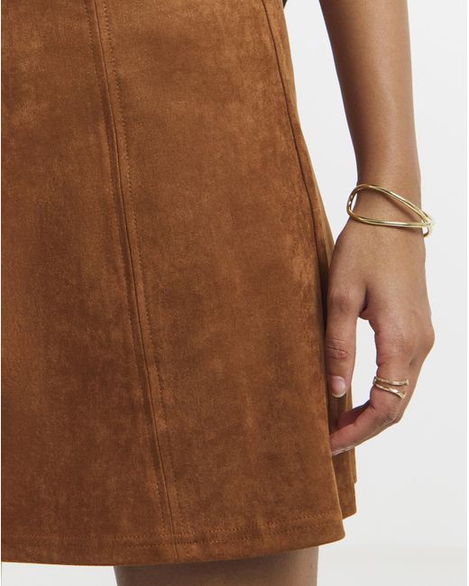 Simply Be Natural Suedette Mini Skirt