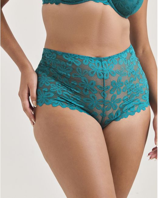 Pretty Secrets Blue 2 Pack Daisy Lace Shorts