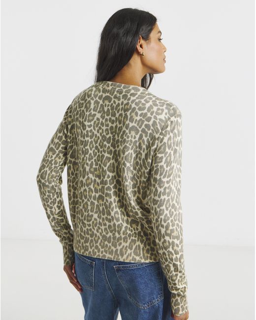 Simply Be Blue Eversoft Crew Neck Cardigan