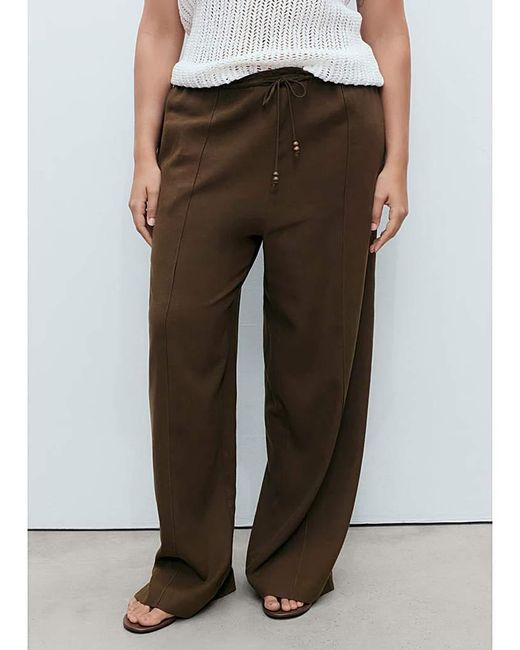 Mango White Trousers Scott