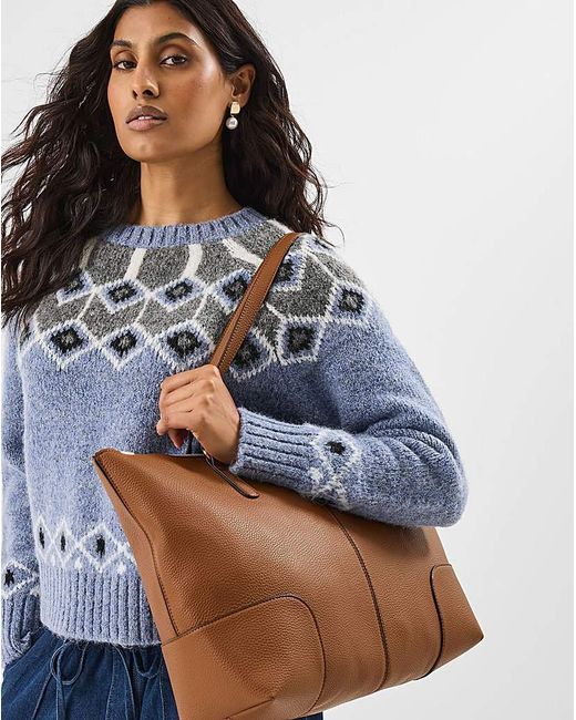 Accessorize Brown Plain Tote Bag
