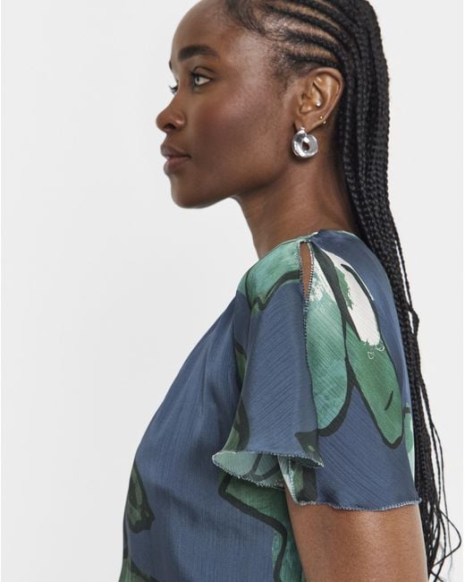 Joanna Hope Green Split Sleeve Maxi Dress